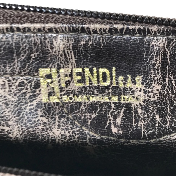 AUTH Fendi Zucca Canvas Boston Bag Handbag - Picture 8 of 8